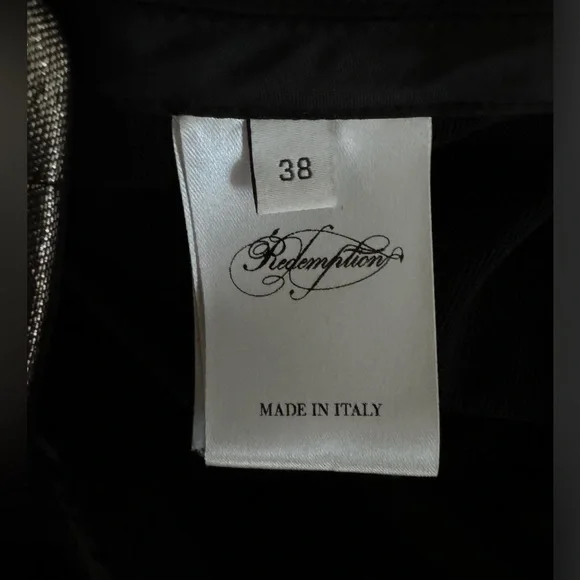 Redemption Gold Lamé Strapless Mini Dress Metallic Shimmer w/ Inner Lining - Picture 15 of 16